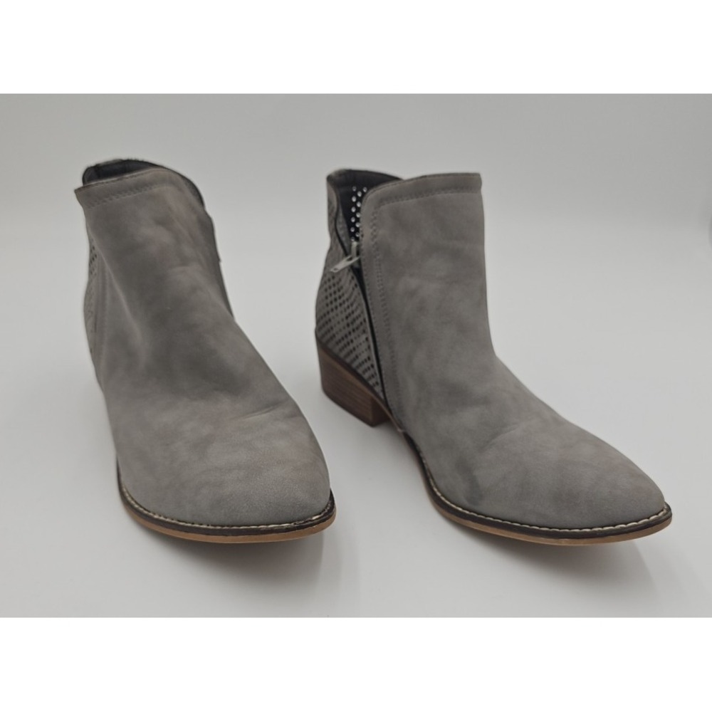 Madden Girl Women's‎ Neville Ankle Boots Booties Gray Grey Blush Paris 10 M